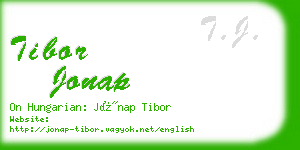 tibor jonap business card